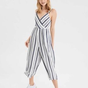 American Eagle Striped Wrap Jumpsuit!🌼